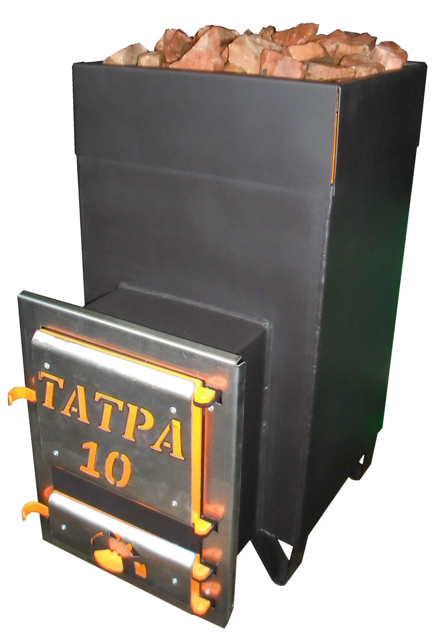 Фото товара Печь для бани Татра 10 в комплекте с баком 50 литров Сталь 6 мм.